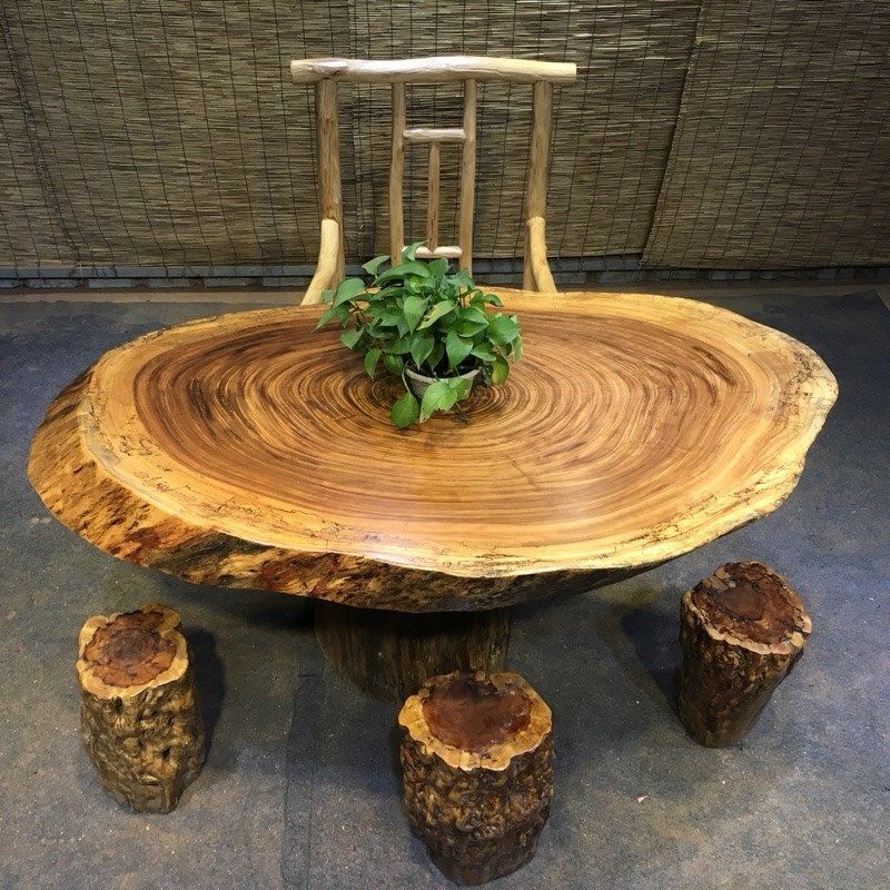 Live Edge Wood Table Top Demo 14