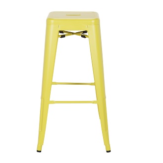 M-94115 Metal Barstool Frosted Lemon