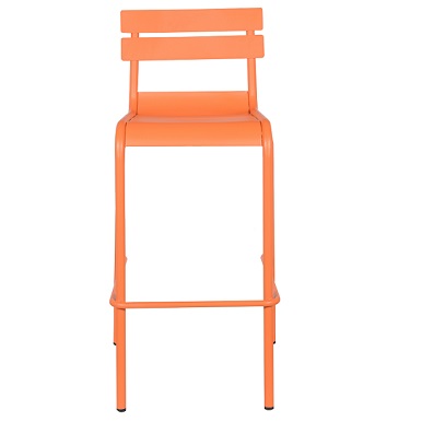 M-94533 Metal Bar Stool Frosted Orange